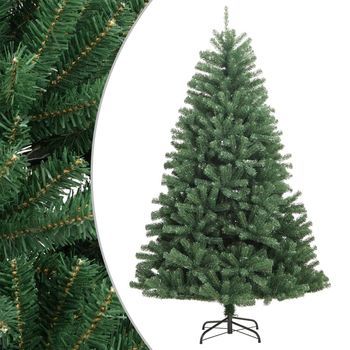Árbol De Navidad Artificial Con Bisagras Y Soporte Verde 240 Cm Vidaxl