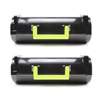 compatible multipack lexmark mx511dhe printer toner cartridges 2 pack -60f2x00