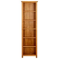 estanteria de 6 niveles madera maciza de marron 52x22x180 cm
