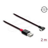 cable usb delock 81547 2 m usb a a usb c usb 20 rojo negro