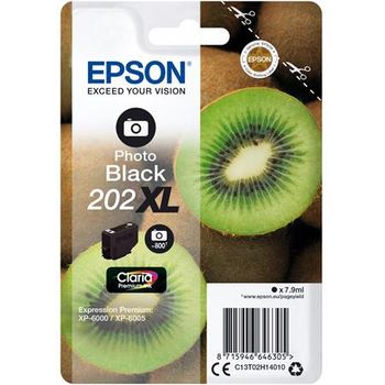 Epson 202XL (T02G14010) Black Original Claria Premium High Capacity Ink Cartridge (Kiwi)