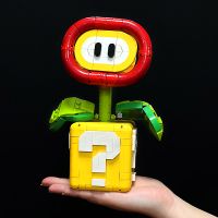 bloques de construccion creativos con diseno de flor de llama modelo de planta en maceta para decoracion de escritorio regalos de cumpleanos y navidad planta carnivora