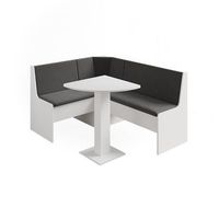 conjunto con banco esquinero ramon 60 x 60 cm con mesa de esquina vicco