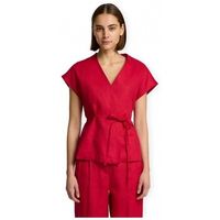 selected blusa w top lia linen - sawy red para mujer