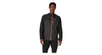 chaqueta cortaviento asics  strong fujitrail  strong  packable negra hombre