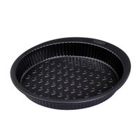molde tarta plano acero negro 24 cm