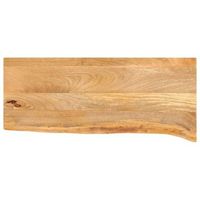 tablero de mesa  tablero de escritorio  superficie de mesa borde natural madera maciza mango 90x40x38 cm cfw175759
