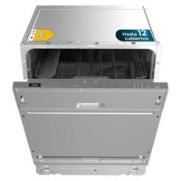 cecotec lavavajillas integrable de 60cm bolero aguazero 6102 full-bi e 1850w 12 cubiertos cesta de cubiertos 6 programas