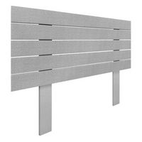 cabecero de madera reciclada dm estilo palet horizontal con patas 80x115cm camas 80 - espigas gris