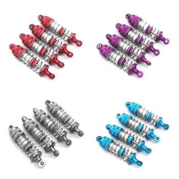 4PCS Piezas de metal mejoradas amortiguadores de aceite para MNRC MN128 MN86s G500 1/12 modelos de vehículos RC accesori