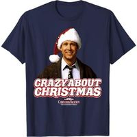 national lampoons christmas va camiseta crazy about christmas para hombre