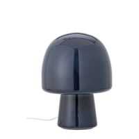 lampara de mesa de cristal azul h265
