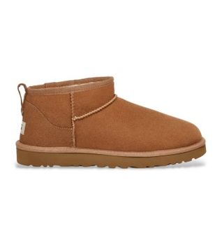 UGG para hombre. 1137391 Botines de Piel Classic Ultra Mini marrón (40), Plano, Ante, Ninguno, Casual