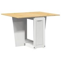 mesa de comedor  mesa de cena plegable mariposa corona madera pino blanco