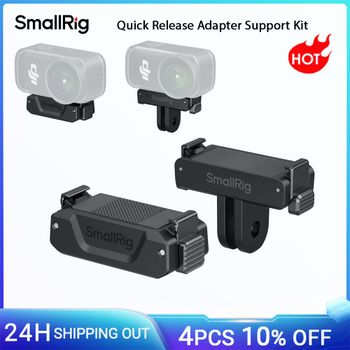 Kit de soporte de adaptador de liberación rápida SmallRig con orificio roscado de 1/4