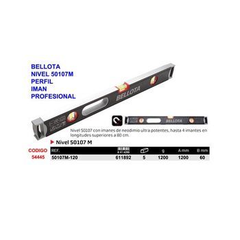 Nivel Profesional Bellota 50107m-120 Perfil Imán