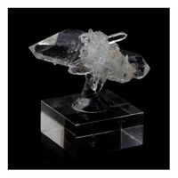cuarzo - pierre natural de francia bourg daisans - cristal de cuarzo biterminado coleccion mineral  4782 ct - certificado de autenticidad