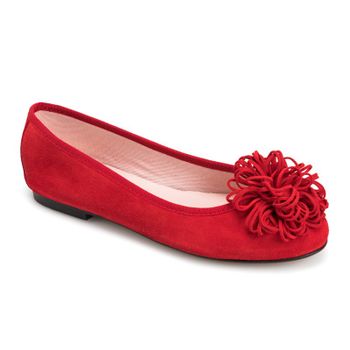 Bailarina ante pompón rojo