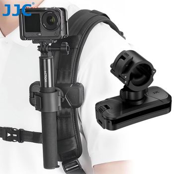 Soporte de Clip para Mochila JJC para Selfie Stick, Compatible con Insta360 X5 X4 ACE Pro 2 GO Ultra DJI Action 6 5 GoPro 13 12 11 Accesorios
