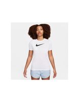 camiseta de fitness nike dri-fit graphic mujer blanco