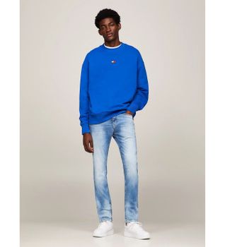 Tommy Jeans para hombre. DM0DM09554 Jeans Scanton desteñidos con lavado claro azul (27/34), Casual, Algodón