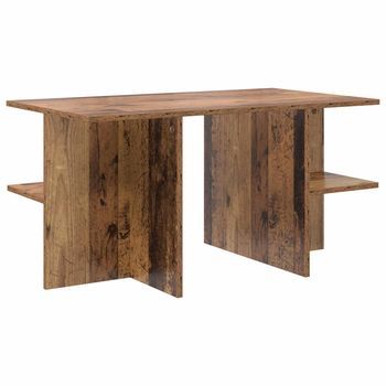 Mesa De Café - Mesa De Centro - Mesa Baja Madera Envejecida 87 X 50 X 45 Cm