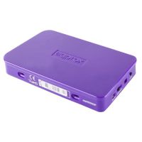 caja pc approx apphdd07p 35 aluminio plastico purpura usb 20 plug and play