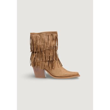 I Am Botines Stivaletti Camoscio Frange 3602-1 para mujer