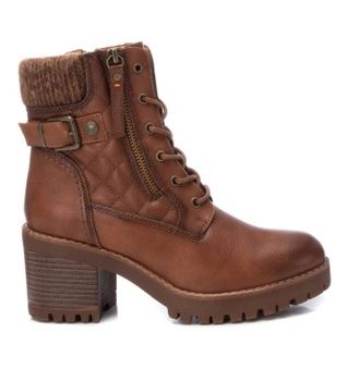 Refresh para mujer. 17231003-CAMEL Botines 172310 marrón (40), 5 a 8cm, Cordones, Cremallera, Casual