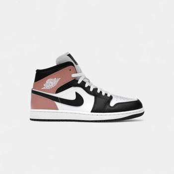 Nike Zapatillas altas 1 Mid White Rust Pink Black para hombre