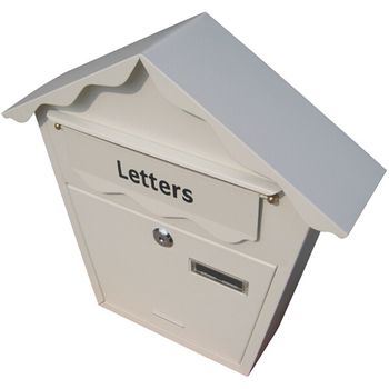 Lockable Postbox White