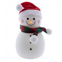 lampara portatil decorativa led muneco de nieve