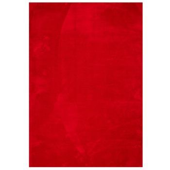 Alfombra De Pelo Corto Suave Lavable Huarte Rojo 160x230 Cm Vidaxl
