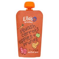 ellas kitchen 4 month butternut squash carrots apples  prunes