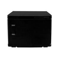 calentador de toallas toallero secatoallas electrico negro 200w 450x350x300mm