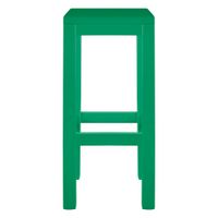 set 2 taburetes lacados pino 75cm verde esmeralda