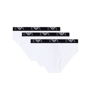 emporio armani para hombre em000258af14131 set 3 slips classic blanco l homewear algodon