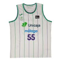 camiseta kendrick perry unicaja malaga blanca segunda equipacion liga endesa 2025 joma
