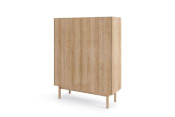 Cómoda efecto madera Crema y Blanco