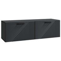 mueble para tv de pared negro 98 x 31 x 30 cm vidaxl