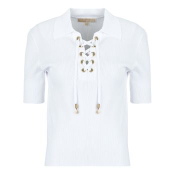 MICHAEL Michael Kors Blusa LACE UP SS POLO TOP para mujer