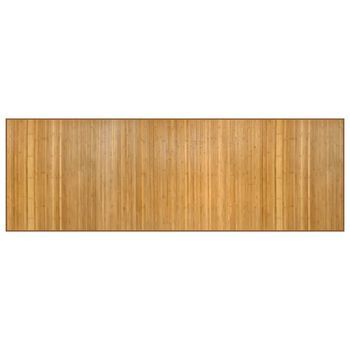 Alfombra Rectangular Bambú Color Natural 100x300 Cm Vidaxl