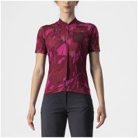 castelli womens unltd sentiero jersey - s - barbaresco red