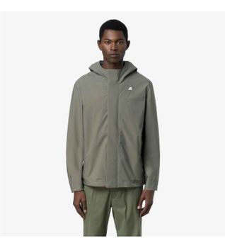 K-way para hombre. K7136SW Chaqueta Jacko Stretch 2L verde (M), Casual, Poliéster
