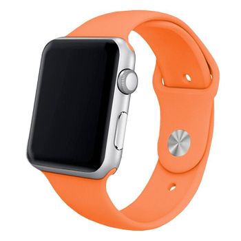 Cool Correa Goma Coral para Apple Watch Watch 42/44 mm Series 1/2/3/4/5/6/SE