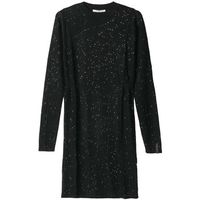 hinnominate vestido abito paricollo in maglia con paillettes para mujer
