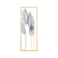 decoracion pared de metal nezgep multicolor 32x90x5 cm