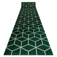 alfombra de pasillo emerald exclusivo 1014 glamour elegante cubo bote 80x130 cm