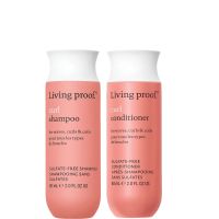 living proof curl shampoo and conditioner travel size bundle for stronger hydrated healthier looking curls