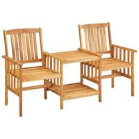 sillas y mesa de te de jardin  mueble de jardin con cojines madera maciza acacia